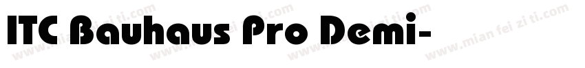ITC Bauhaus Pro Demi字体转换